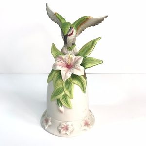 1996 Seymour Mann  Hummingbird Porcelain Bell